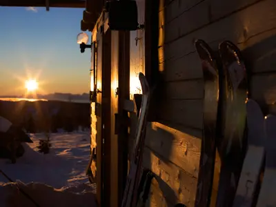 Sonnenuntergang im Skigebiet Falkert © Kärnten Werbung, Steinthaler