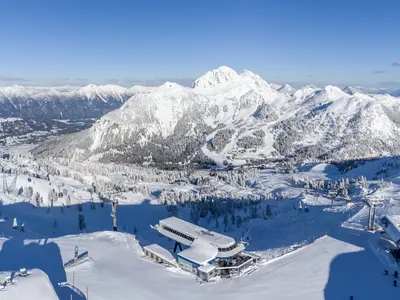 Blick auf Skigebiet Nassfeld © Martin Lugger / NLW Tourismus