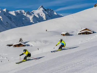 Skifahren mit Glocknerblick © Grossglockner Bergbahnen Touristik GmbH