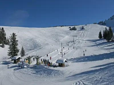Blick auf die Piste © Bergbahnen Andelsbuch