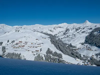 Blick auf das Skigebiet Damüls Faschina © Damüls - Faschina Tourismus