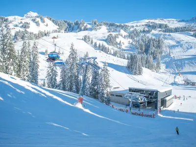 Blick auf die Talstation der Sunnegg-Bahn © Damüls - Faschina Tourismus