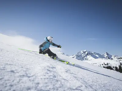 Warth-Schröcken zählt zu den schneereichsten Skigebieten der Alpen © Manuel Kottersteger