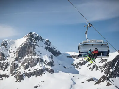 Sessellift im Skigebiet von Warth-Schröcken © Manuel Kottersteger