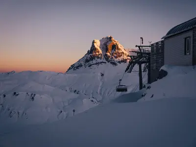 Widderstein im Morgenlicht © Maximilian Gierl - Bregenzer Tourismus