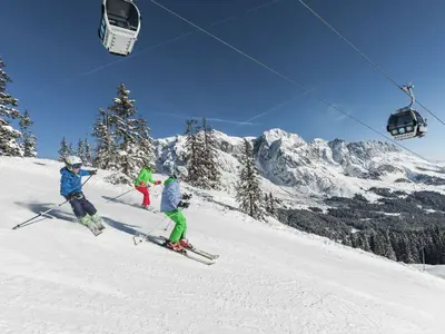 Familien Skifahren in der Region Hochkönig © Hochkönig Tourismus GmbH