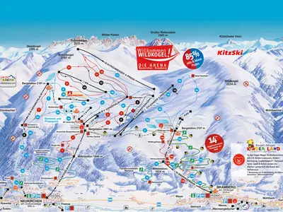 Pistenplan Wildkogel-Arena