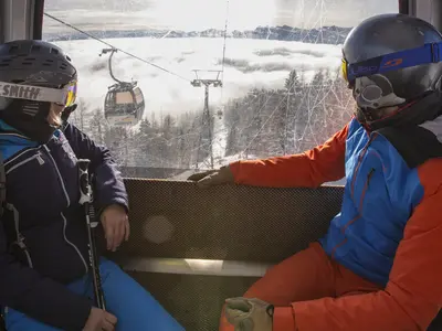 Hinauf auf den Berg im Skizentrum Sillian Hochpustertal © TVB Osttirol/BergimBild