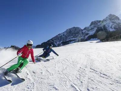 Breite Pisten im Skigebiet Zahmer Kaiser © @zahmerkaiser.com