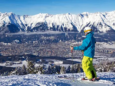 Aussicht von den Pisten am Patscherkofel © Innsbruck Tourismus