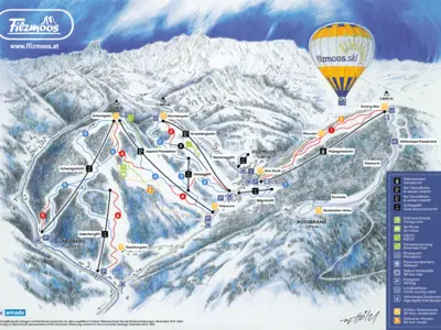 Pistenplan Filzmoos - Ski amadé