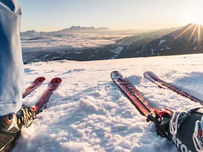 Skier auf einer Piste im Snow Space Salzburg © Snow Space Salzburg