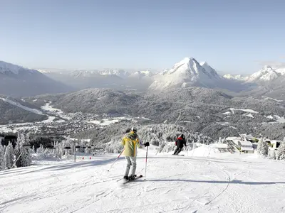 Blick von der Rosshütte auf Seefeld © Region Seefeld