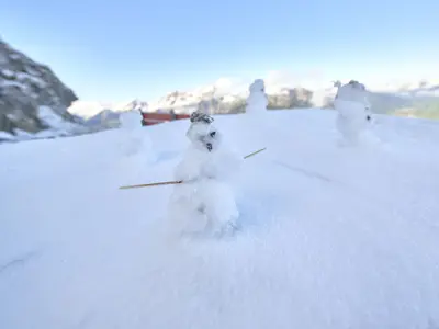 Schneemänner im Tannheimer Tal © TVB Tannheimer Tal / Achim Meurer