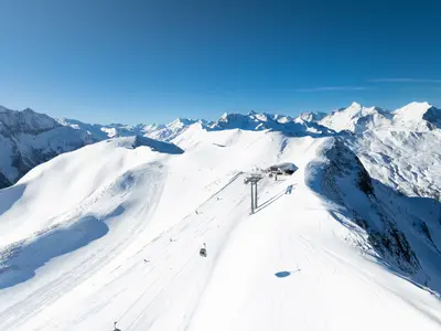Luftaufnahme des Skigebiets Rauriser Hochalmbahnen © Alpindis, Daniel Breuer