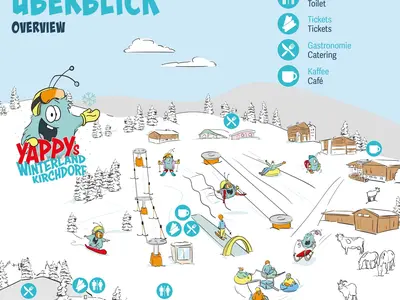 Pistenplan Kirchdorf in Tirol - Yappys Winterland
