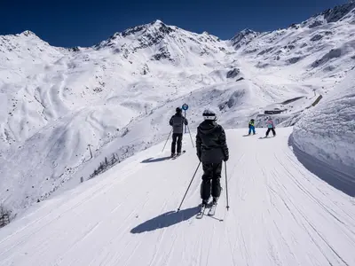 Spektakuläre Kulisse im Skigebiet See © TVB Paznaun - Ischgl