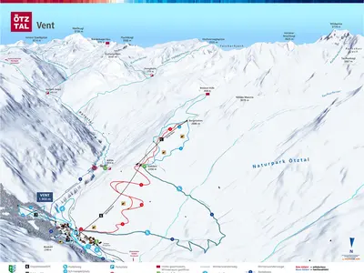 Pistenplan Bergbahnen Vent