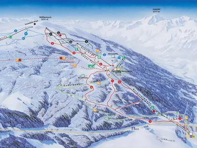 Pistenplan Bergeralm