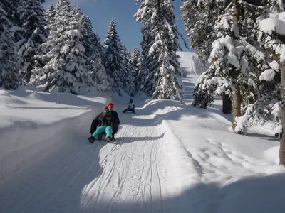 Rodeln beim Rangger Köpfl © Bergbahnen Oberpfuss