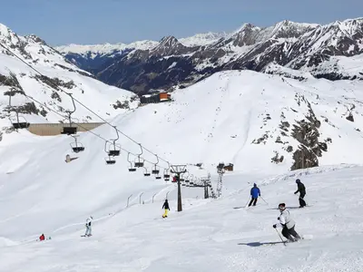 Skifahren im Skigebiet Weißsee © Weißsee Gletscherwelt