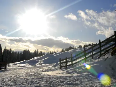 Jede Menge Schnee am Weissensee © Kärnten Werbung & SWS