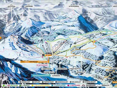 Pistenplan Postalm