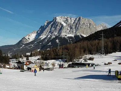 Blick auf Ort und Skigebiet Biberwier-Marienberg © Berglifte Giselher Langes GmbH & Co KG