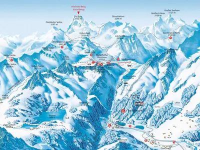 Pistenplan Bielerhöhe