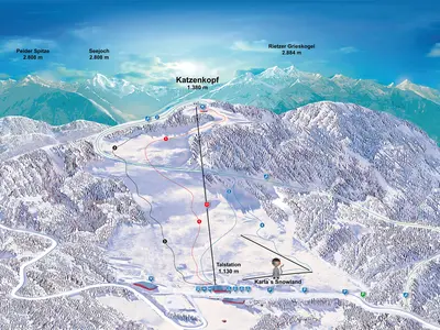 Pistenplan Katzenkopf Leutasch