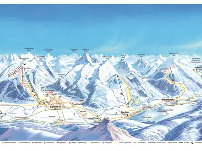 Pistenplan Tannheimer Tal