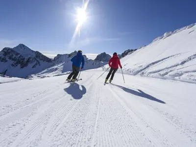 Skifahrer im Tannheimer Tal © Tannheimer Tal / Wolfgang Ehn