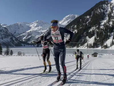 Langläufer beim Skitrail Tannheimer Tal © Rolf Marke
