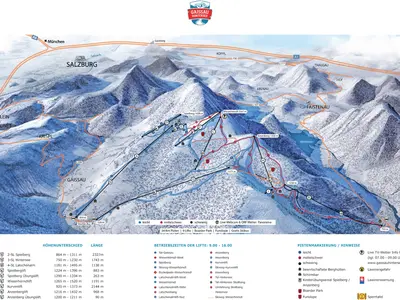 Pistenplan Gaissau-Hintersee