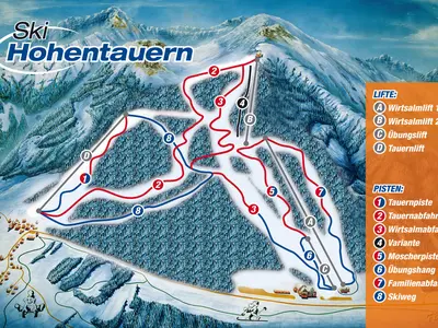 Pistenplan Hohentauern Ski