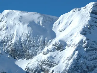 Helikopteraufnahme vom Krippenstein © Freesports Arena Dachstein Krippenstein / Heli Putz