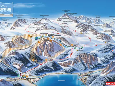 Pistenplan Freesports Arena Krippenstein