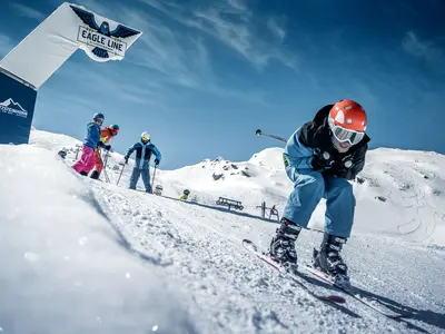 Am Kitzsteinhorn gibt es mehrere Themenpisten © Gletscherbahnen Kaprun AG