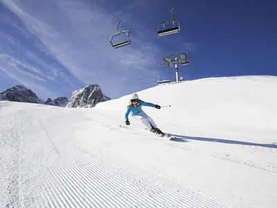Piste im Skigebiet Muttereralm © Innsbruck Tourismus