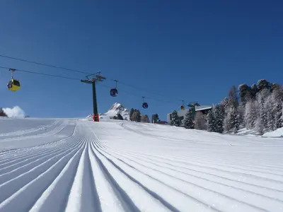 Präparierte Piste im Skigebiet Schöneben-Haideralm © Schöneben AG