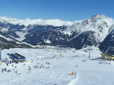 Blick auf das Skigebiet Schöneben-Haideralm © Schöneben AG