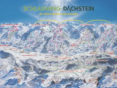 Pistenplan Schladming Dachstein
