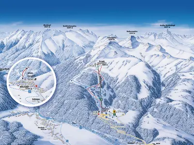 Pistenplan Lechtaler Bergbahnen