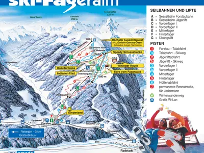 Pistenplan Fageralm