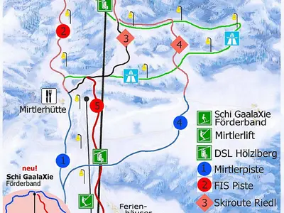 Pistenplan Gaaler Lifte