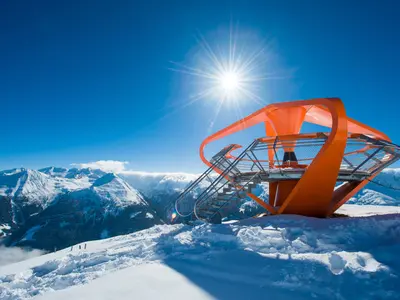 Blick auf die Aussichtsplattform am Felsenweg Gastein © Gasteiner Bergbahnen AG