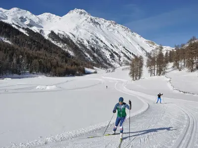 Zwei Langläufer beim Skating © Sport.Mals Touristik & Freizeit AG