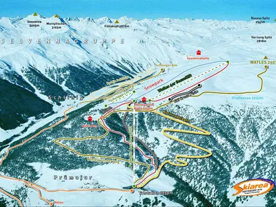 Pistenplan Watles - Ortler Skiarena