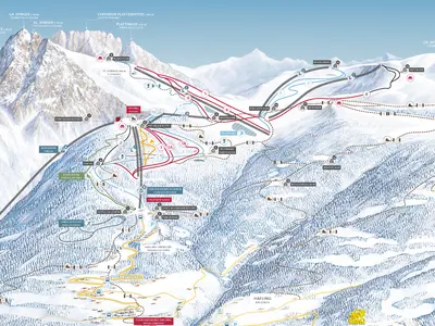 Pistenplan Meran 2000 - Ortler Skiarena