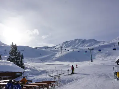 Blick auf das Skigebiet Ratschings-Jaufen © Schneemenschen
